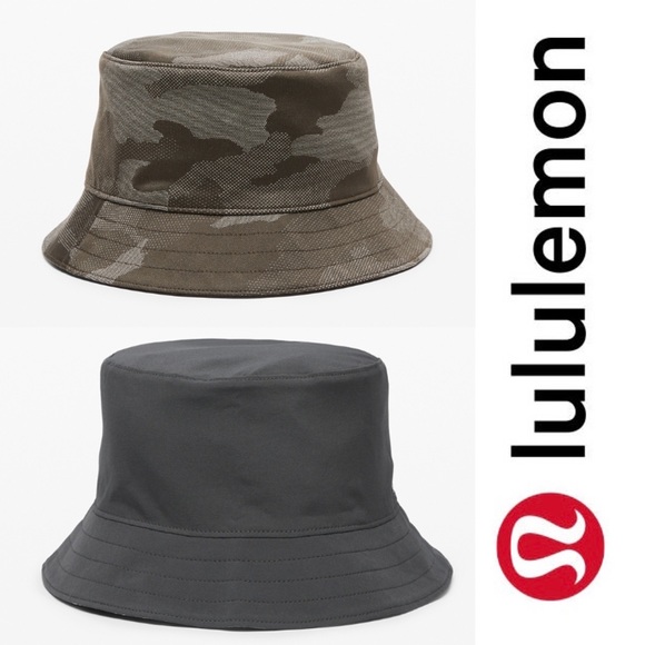 lululemon athletica Other - Lululemon Both Ways Camo Reversible Bucket Hat M/L